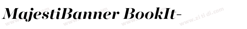 MajestiBanner BookIt字体转换